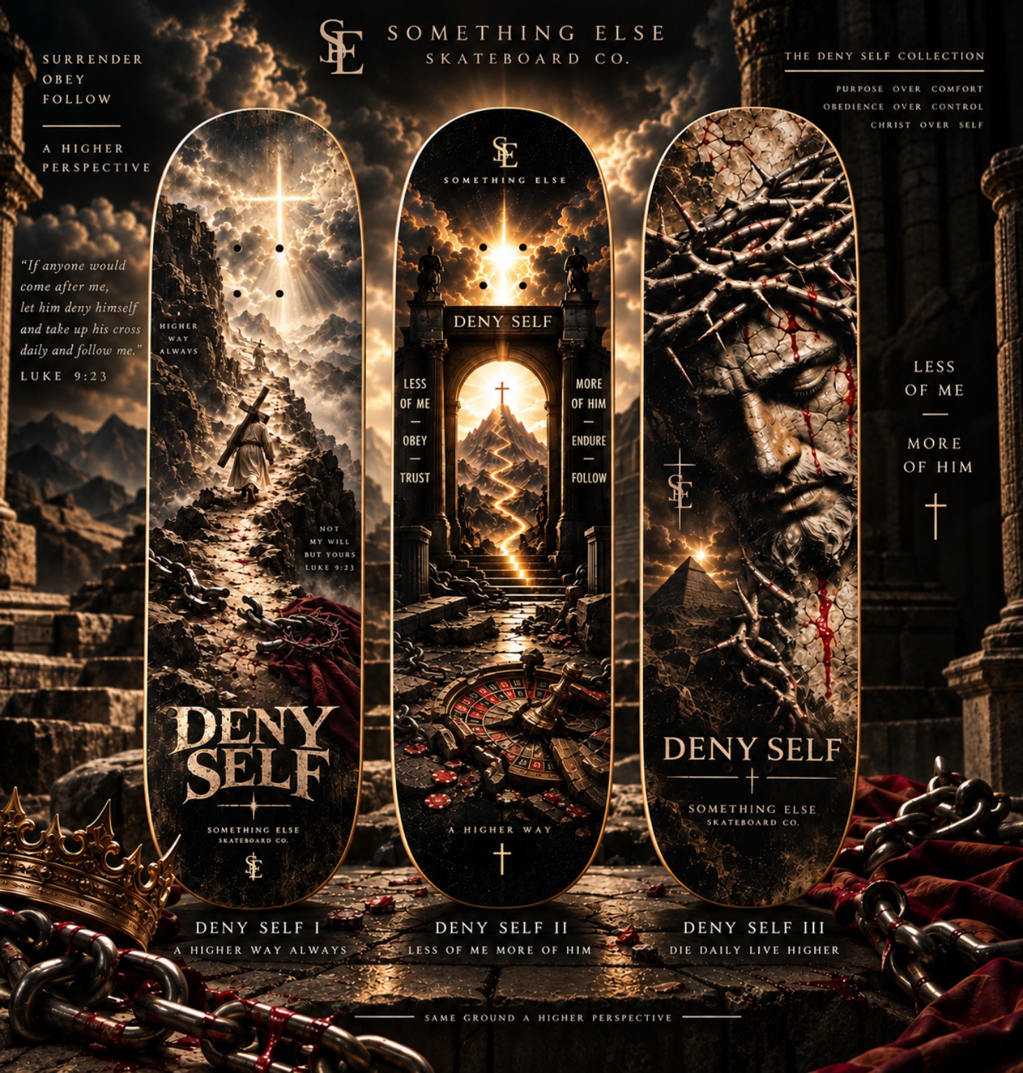 DENY SELF: the three-deck collection